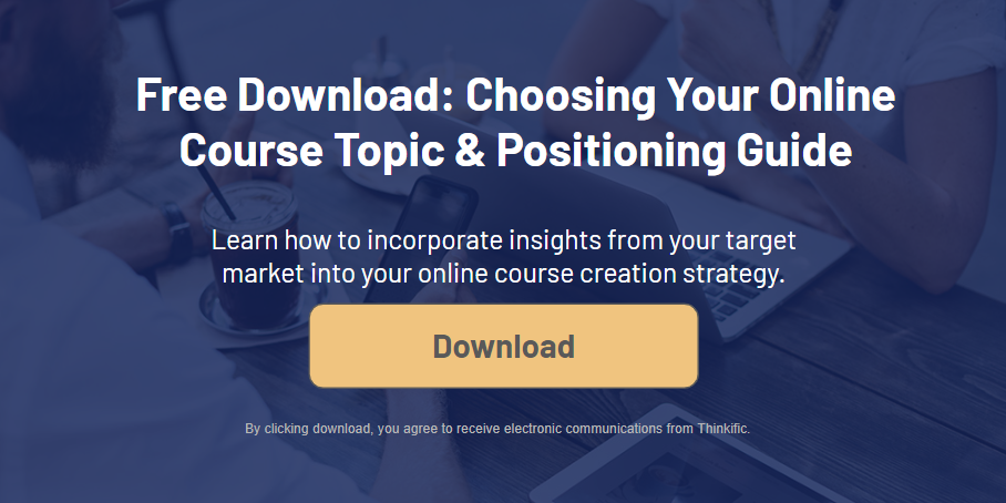 Course topic and positioning download