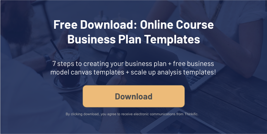 Download the online course business plan templates now.